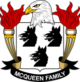 Coat of arms used by the McQueen family in the United States of America