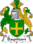 English Coat of Arms for the family Baynham