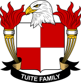 Coat of arms used by the Tuite family in the United States of America