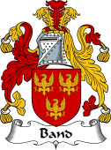 English Coat of Arms for the family Band