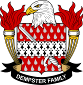 Coat of arms used by the Dempster family in the United States of America