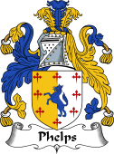English Coat of Arms for the family Phelps