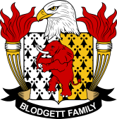 Coat of arms used by the Blodgett family in the United States of America