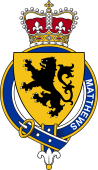 British Garter Coat of Arms for Matthews (England)