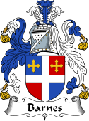 English Coat of Arms for the family Barnes I