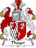 English Coat of Arms for the family Thayer