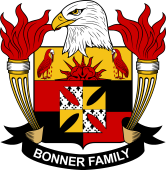 Coat of arms used by the Bonner family in the United States of America