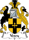 Irish Coat of Arms for Vesey or Vescy