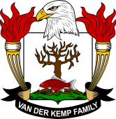 Coat of arms used by the Van der Kemp family in the United States of America