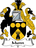 English Coat of Arms for the family Munn
