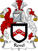 English Coat of Arms for the family Revel (l)