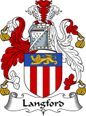 English Coat of Arms for the family Langford