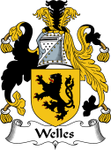 English Coat of Arms for the family Welles or Wells
