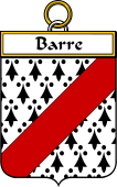 French Coat of Arms Badge for Barre