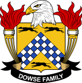 Coat of arms used by the Dowse family in the United States of America