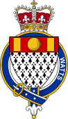 British Garter Coat of Arms for Watts (England)