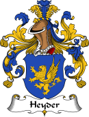 German Wappen Coat of Arms for Heyder