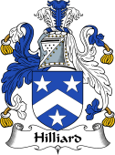 English Coat of Arms for the family Hilliard or Hillier