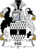 English Coat of Arms for the family Hill