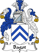 English Coat of Arms for the family Bagott