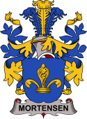 Coat of arms used by the Danish family Mortensen