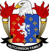 Coat of arms used by the Hutchinson family in the United States of America
