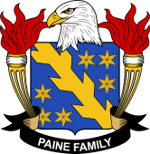Coat of arms used by the Paine family in the United States of America