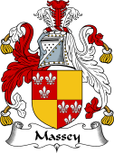 English Coat of Arms for the family Massey