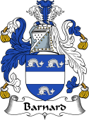 English Coat of Arms for the family Barnard I
