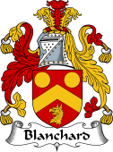 English Coat of Arms for the family Blanchard