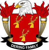 Coat of arms used by the Dering family in the United States of America
