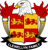 Coat of arms used by the Llewellyn family in the United States of America