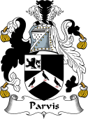 English Coat of Arms for the family Parvis