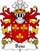 Welsh Coat of Arms for Boxe (or Coxe, South Wales)