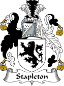 English Coat of Arms for the family Stapleton
