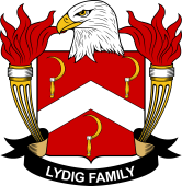 Coat of arms used by the Lydig family in the United States of America