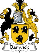 English Coat of Arms for the family Barwick