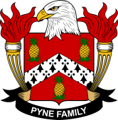 Coat of arms used by the Pyne family in the United States of America