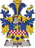 Coat of arms used by the Danish family Gude