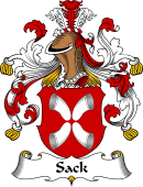 German Wappen Coat of Arms for Sack