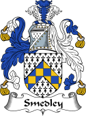 English Coat of Arms for the family Smedley