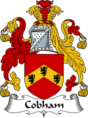 English Coat of Arms for the family Cobham