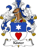 German Wappen Coat of Arms for Köster