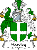 English Coat of Arms for the family Hawley