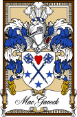 Scottish Coat of Arms Bookplate for MacGuffock or MacGavock