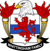 Coat of arms used by the Whittingham family in the United States of America