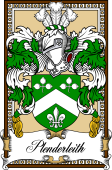 Scottish Coat of Arms Bookplate for Plenderleith