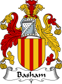 English Coat of Arms for the family Basham