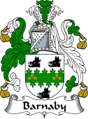 English Coat of Arms for the family Barnaby