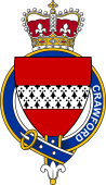 British Garter Coat of Arms for Crawford (Scotland)